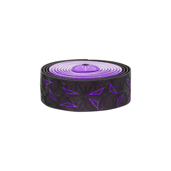 Supacaz Super Sticky Kush bar tape, Starfade black and purple