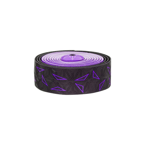 Supacaz Super Sticky Kush bar tape, Starfade black and purple